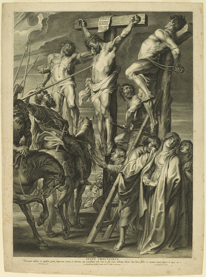  彼得·保罗·鲁本斯 Peter Paul Rubens——十字架上的基督 在两个窃贼之间